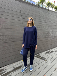 Missemramiss T4628 Lacivert Basic Tunik