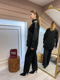 Missemramiss T4688 Siyah Canella Taşlı Takım