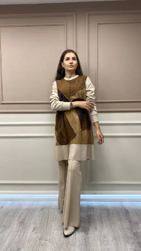Misswhence 32026 Taş Patchwork Tunik