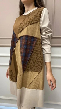 Misswhence 32026 Taş Patchwork Tunik