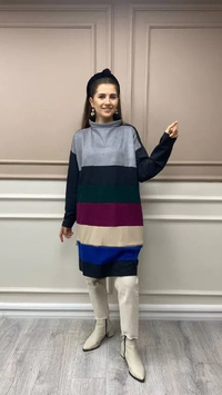 Misswhence 32028 Antrasit Patch Tunik