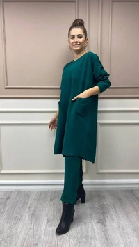 Misswhence 32031 Yeşil Tunik Takım