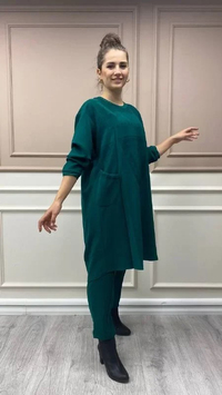 Misswhence 32031 Yeşil Tunik Takım
