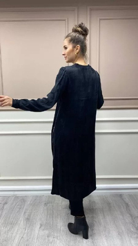 Misswhence 32032 Siyah Fermuar Detaylı Tunik