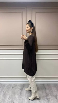 Misswhence 32040 Kahverengi Tunik