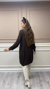 Misswhence 32040 Kahverengi Tunik