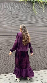 Misswhence 32818 Mürdüm Yelekli Elbise