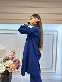 Misswhence 33003 Lacivert Tensel Tunik