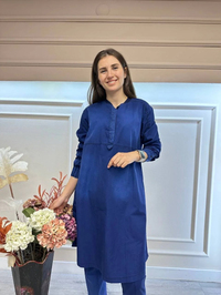 Misswhence 33003 Lacivert Tensel Tunik
