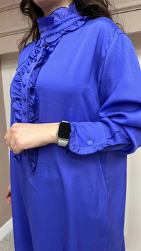 Misswhence 33008 Mor Laci Yaka Detaylı Tunik