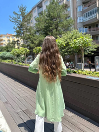 Misswhence 33012 Fıstık Yeşili Tunik
