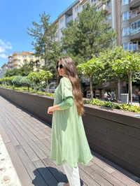 Misswhence 33012 Fıstık Yeşili Tunik