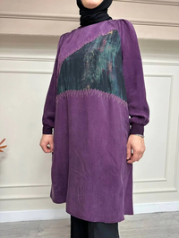 Misswhence 33014 Mor İpek Tunik