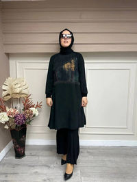 Misswhence 33014 Siyah İpek Tunik