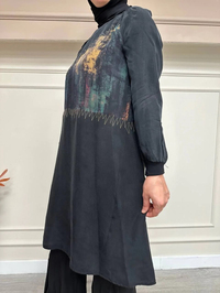 Misswhence 33014 Siyah İpek Tunik