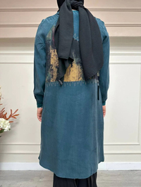 Misswhence 33014 Zümrüt İpek Tunik
