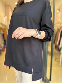 Misswhence 33023 Siyah Kısa Tunik