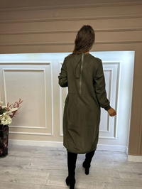 Misswhence 34002 Haki Uzun Güderi Tunik