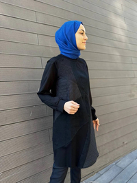 Misswhence 34024 Siyah Patch Tunik