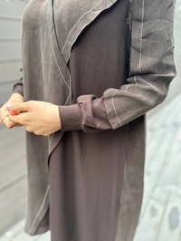 Misswhence 34027 Kahverengi İpek Tunik