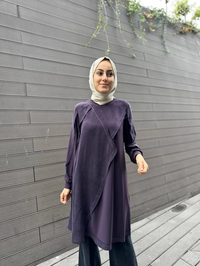 Misswhence 34027 Mor İpek Tunik