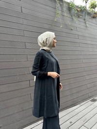 Misswhence 34027 Siyah İpek Tunik
