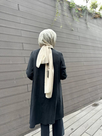 Misswhence 34027 Siyah İpek Tunik