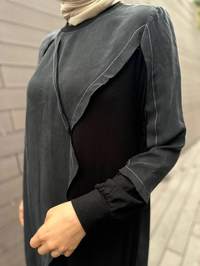 Misswhence 34027 Siyah İpek Tunik