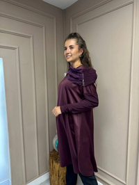 Misswhence 34030 Mürdüm Yaka Detaylı Tunik