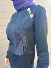 Misswhence 34044 Siyah Patch Detaylı Kısa Tunik