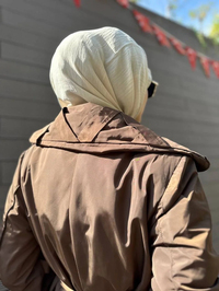 Misswhence 34515 Kahverengi Yakası Kapitone Trençkot