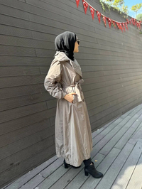 Misswhence 34515 Vizon Yakası Kapitone Trençkot