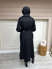 Misswhence 34520 Siyah Zımba Detaylı Kap