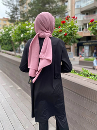 Misswhence 35025 Siyah Penye Tunik