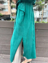 Misswhence 35701 Zümrüt İpek Yelek