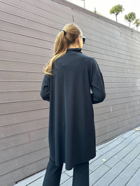 Misswhence 36012 Siyah Pullu Tunik