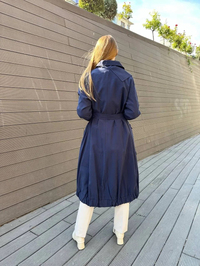 Misswhence 36404 Lacivert Trençkot