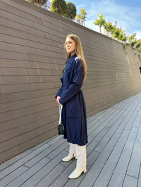 Misswhence 36404 Lacivert Trençkot