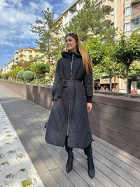 Misswhence 36533 Siyah Şişme Mont