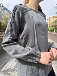 Misswhence 37004 Gri İpek Tunik