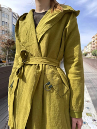 Misswhence 37401 Yeşil Keten Kap