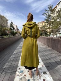 Misswhence 37401 Yeşil Keten Kap