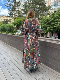 Misswhence 37510 Orijinal Desenli Düğme Detaylı Kap