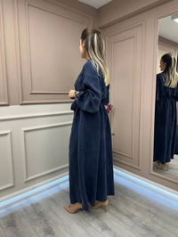 Misswhence 37520 Lacivert Önü Fermuarlı Kap