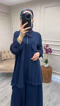 Misswhence 38008 Lacivert Pantolonlu Takım