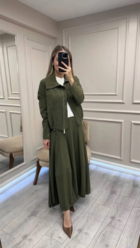 Misswhence 38208 Haki Etekli Takım