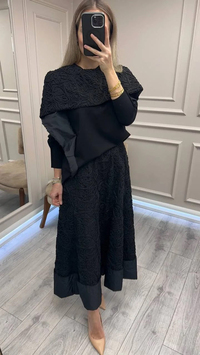 Misswhence 38219 Siyah Dantelli Takım