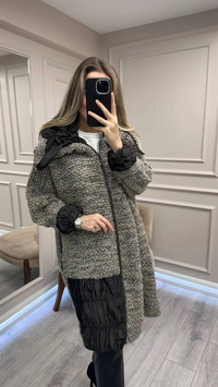 Misswhence 38422 Vizon Triko Yün Kap