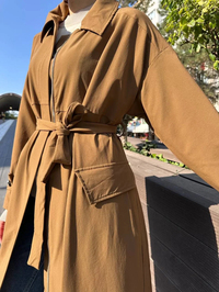 Misswhence 38500 Camel Cep Detaylı Kap