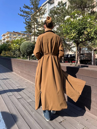 Misswhence 38500 Camel Cep Detaylı Kap